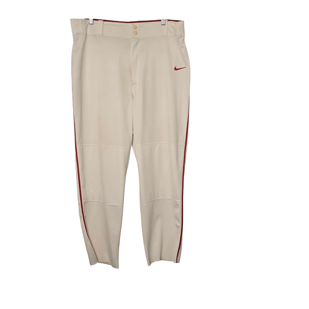 Nike Dri-FIT Team Baseball‎ Pants Gray Red Mens Size XL
